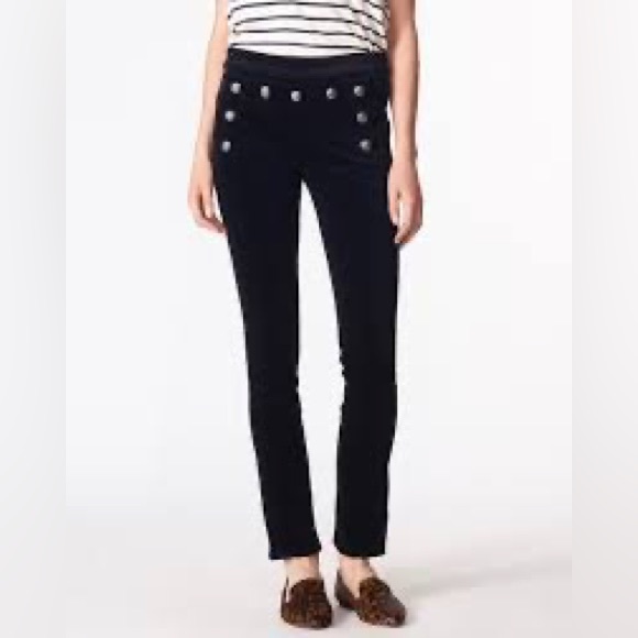 Veronica Beard Pants - Veronica Beard Jane Velvet Ankle Skinny Pant